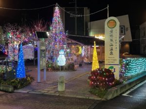 JR磐梯熱海駅前「光のイルミネーション」開催中！